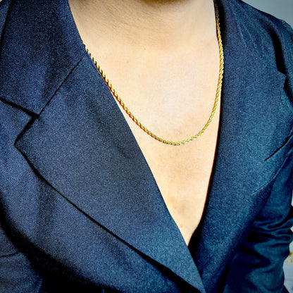 Twisted 18K Gold Plated Chain