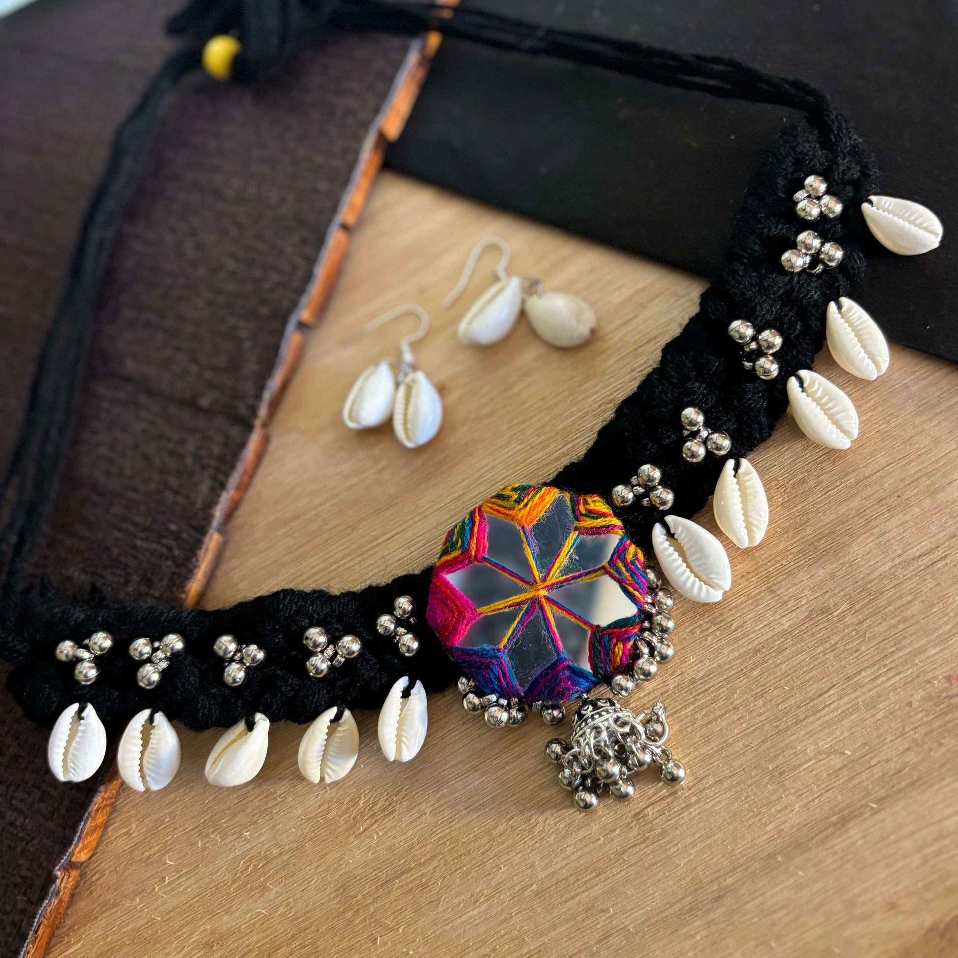 Black Braided Choker Set