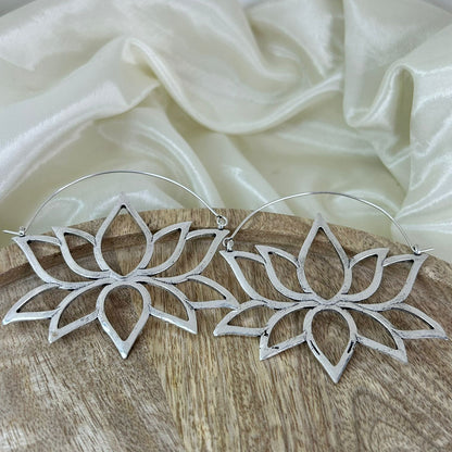 Lotus Earrings (Silver)