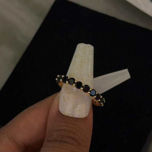 Black Rave Band Ring