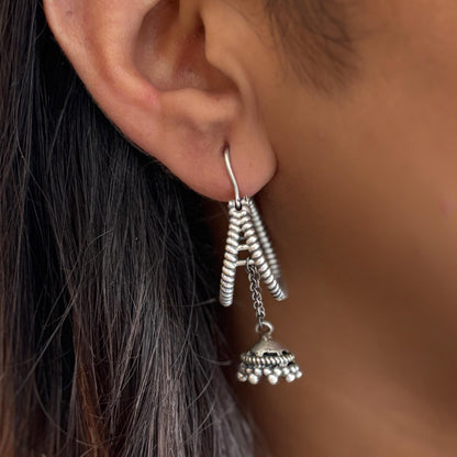 German Silver Latkan Earring