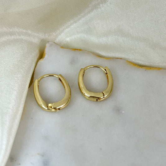 Soft Curve Gold Hoops (Mini)