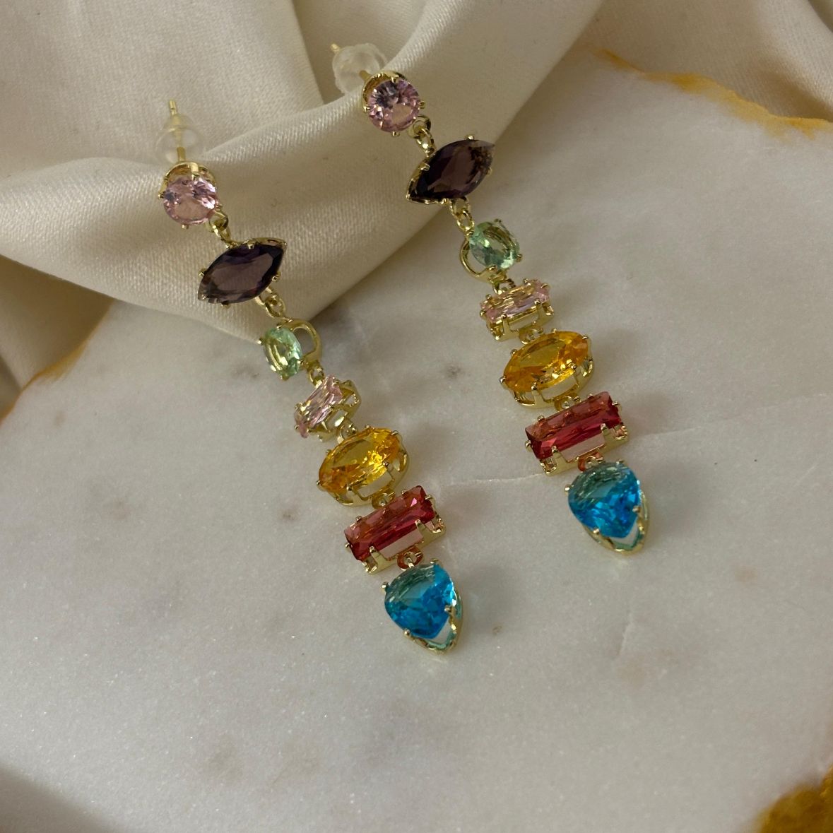 Crystal Bejewelled Stone Set (multi color)