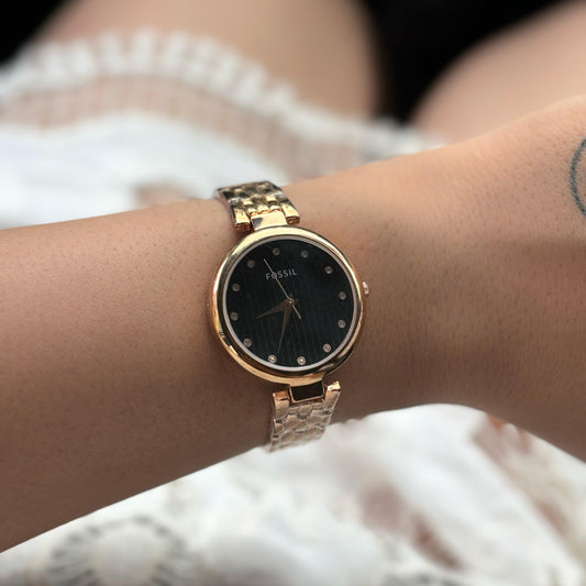Fossil 9 to 5 Watch ( Rose Gold)