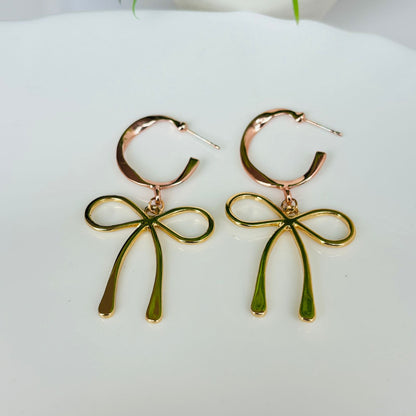 Bow Dangle Fusion Earrings