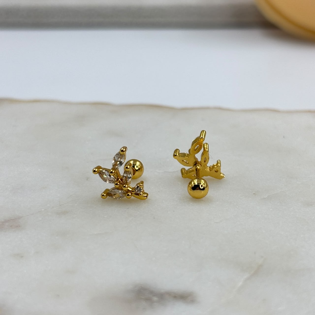 Leaflet Flatback Earrings