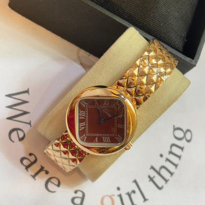 Cartier Deep Red Vintage Watch