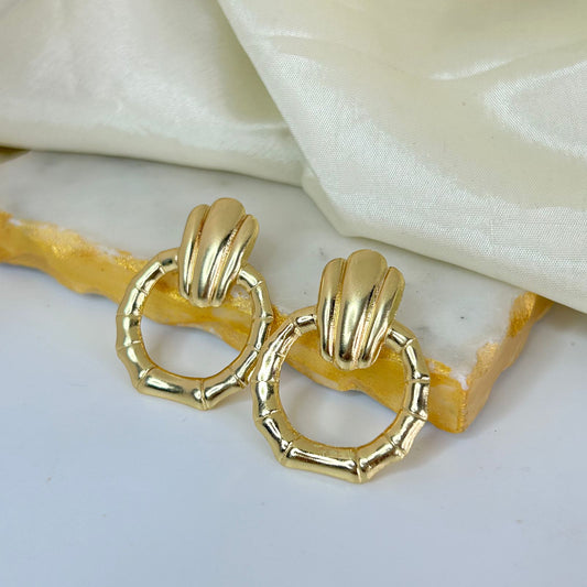 Bamboo Hoop Earrings