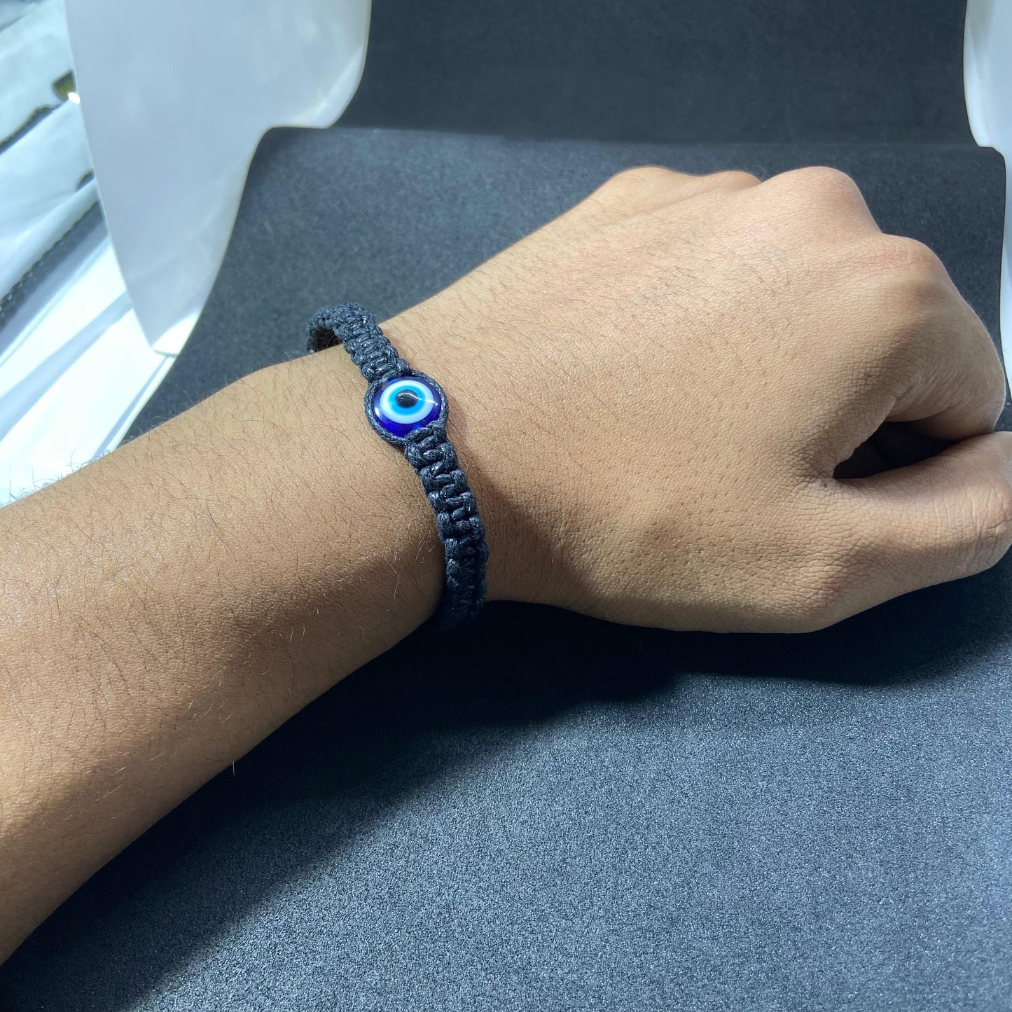 Evil Eye Knit Bracelet