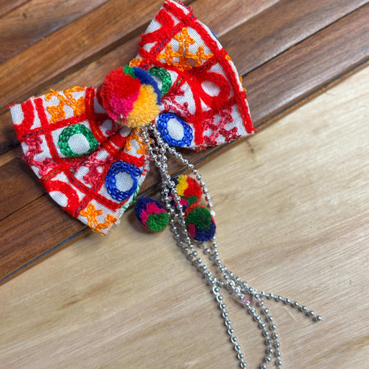Jhumar Latkan Threadwork Bow