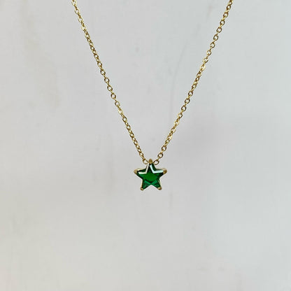 Emerald Stardust Necklace