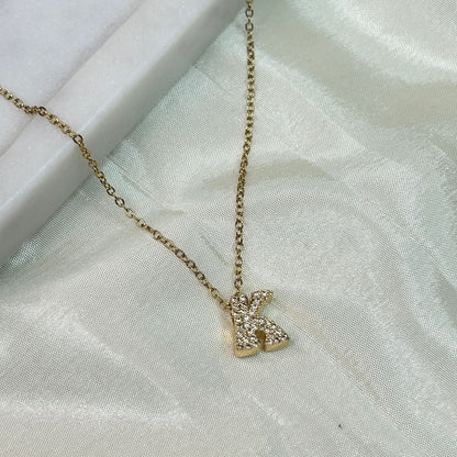 Studded Initial Necklaces