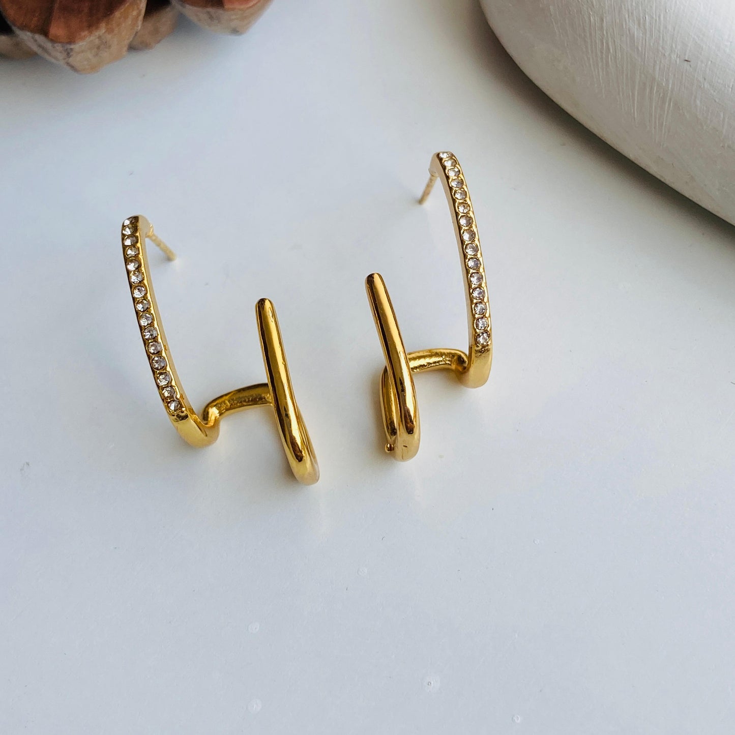 Illusion Piercing Luxe Earrings