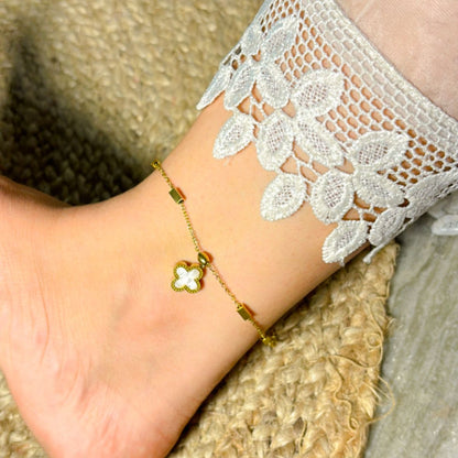 Reversible Clover Anklet
