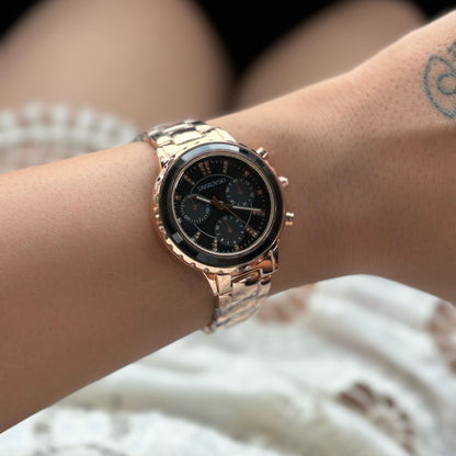 Swarovski Intricate Premium Watch (Rose Gold )