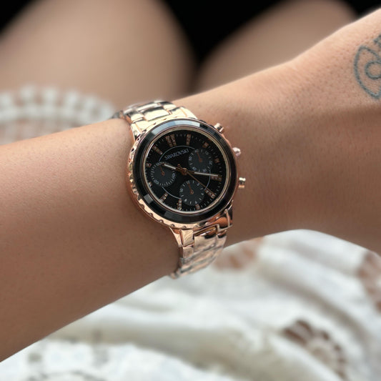 Swarovski Intricate Premium Watch (Rose Gold )