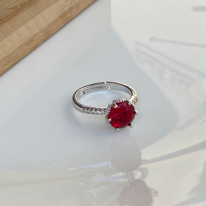 Ruby Red Classic Ring