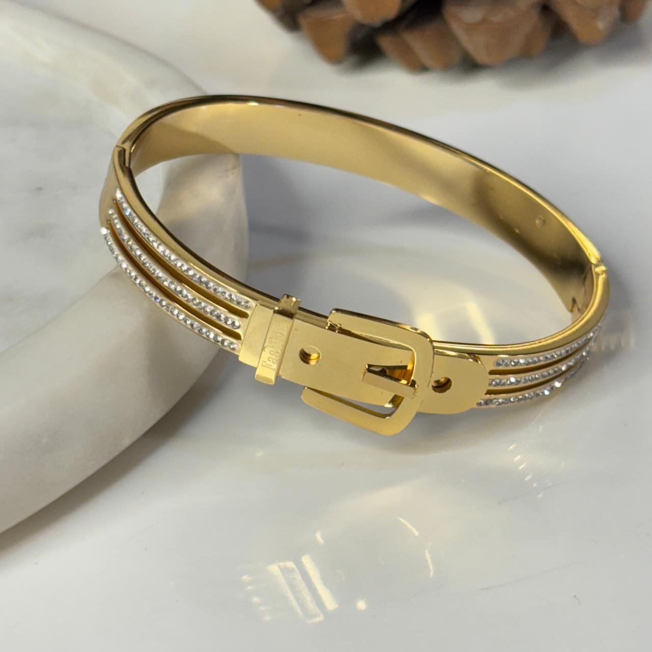Studded Belt Bracelet