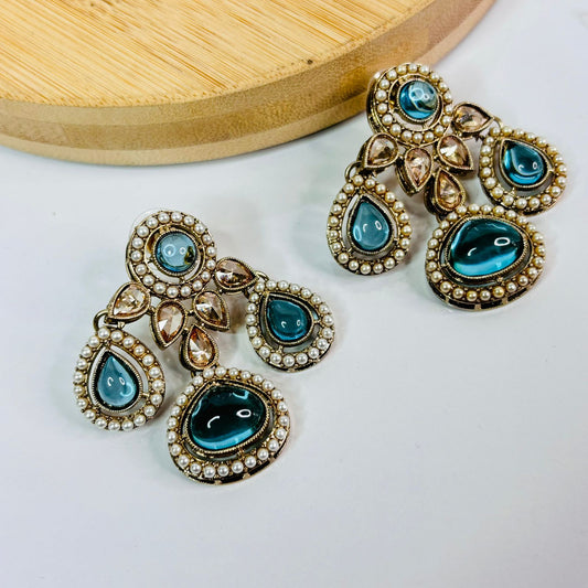 Noor Pakistani Jhumki (Blue)