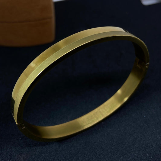 Matte 18K Cuff Bracelet