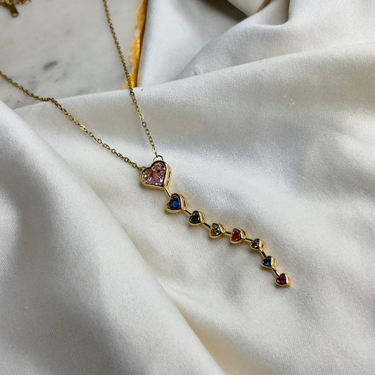 Bejewelled Heart set (Multi Color)