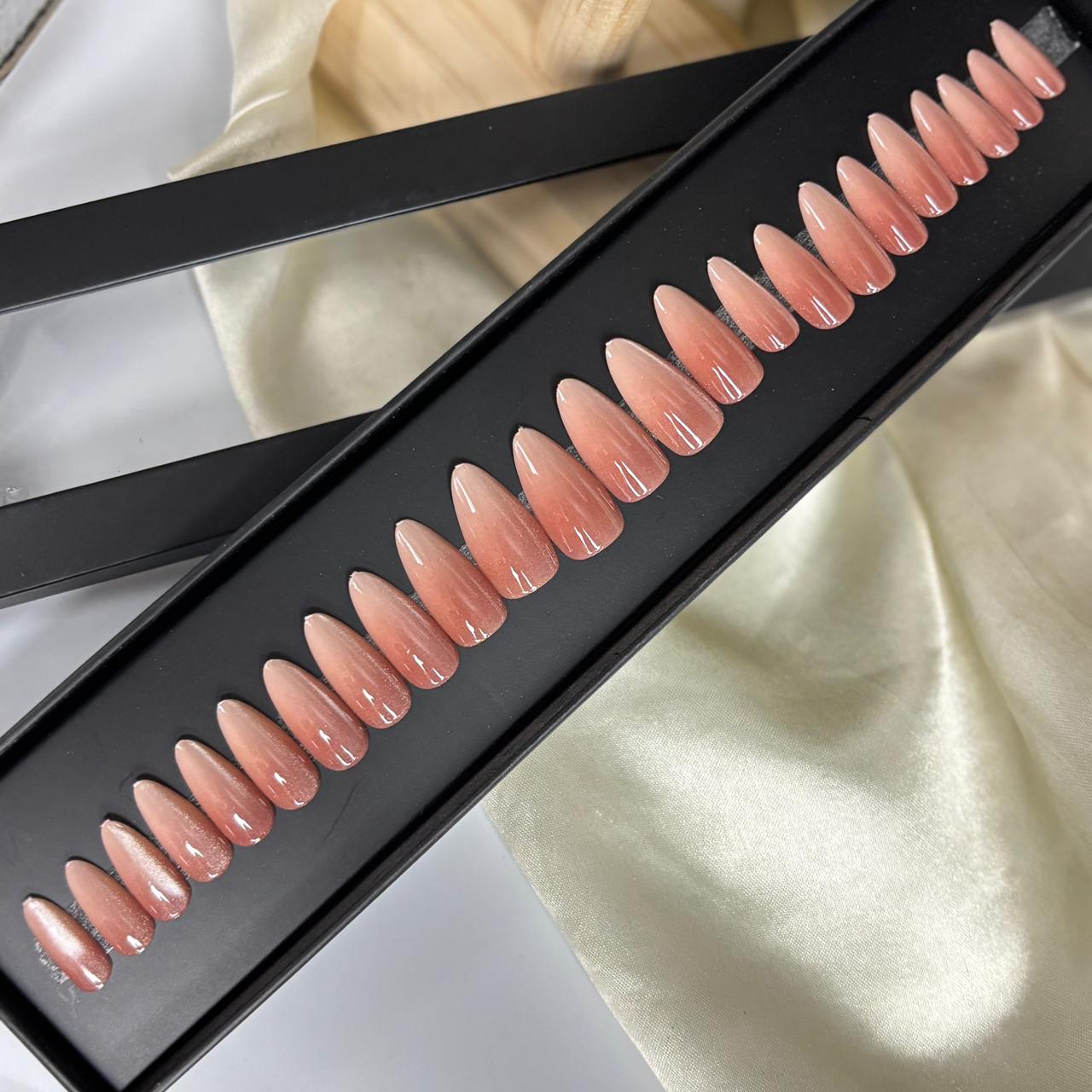 Ombré Cat Eye Nails 11