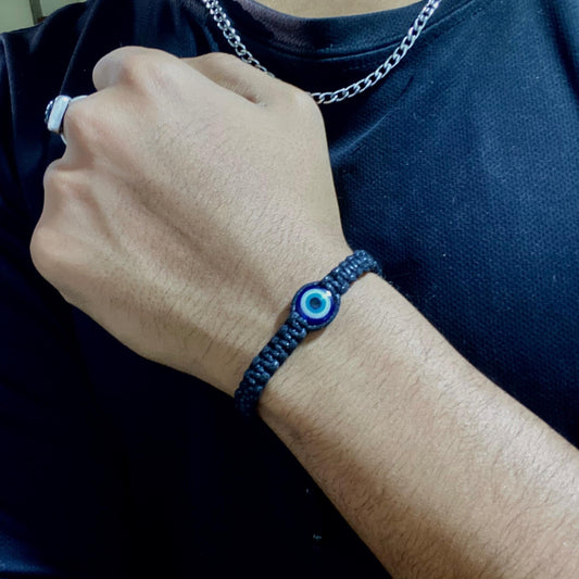 Evil Eye Knit Bracelet