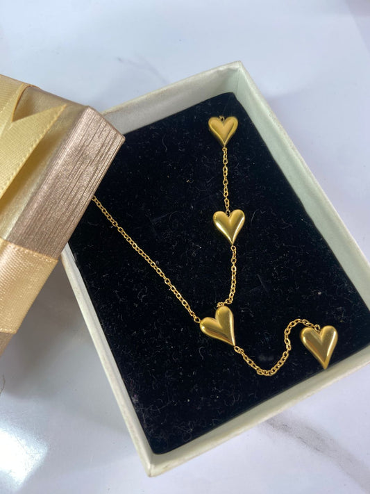 Four Hearts Necklace