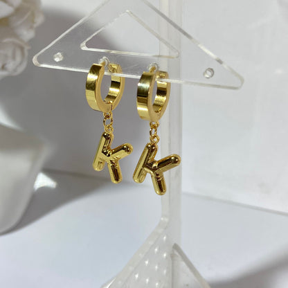 Initial Alphabet Earrings