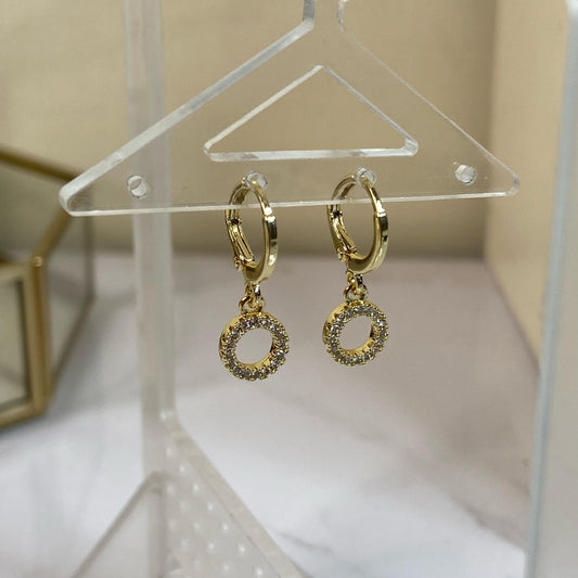 Studded Ring Huggies