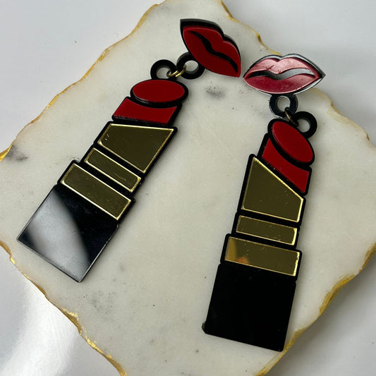 Red Lippies Earrings