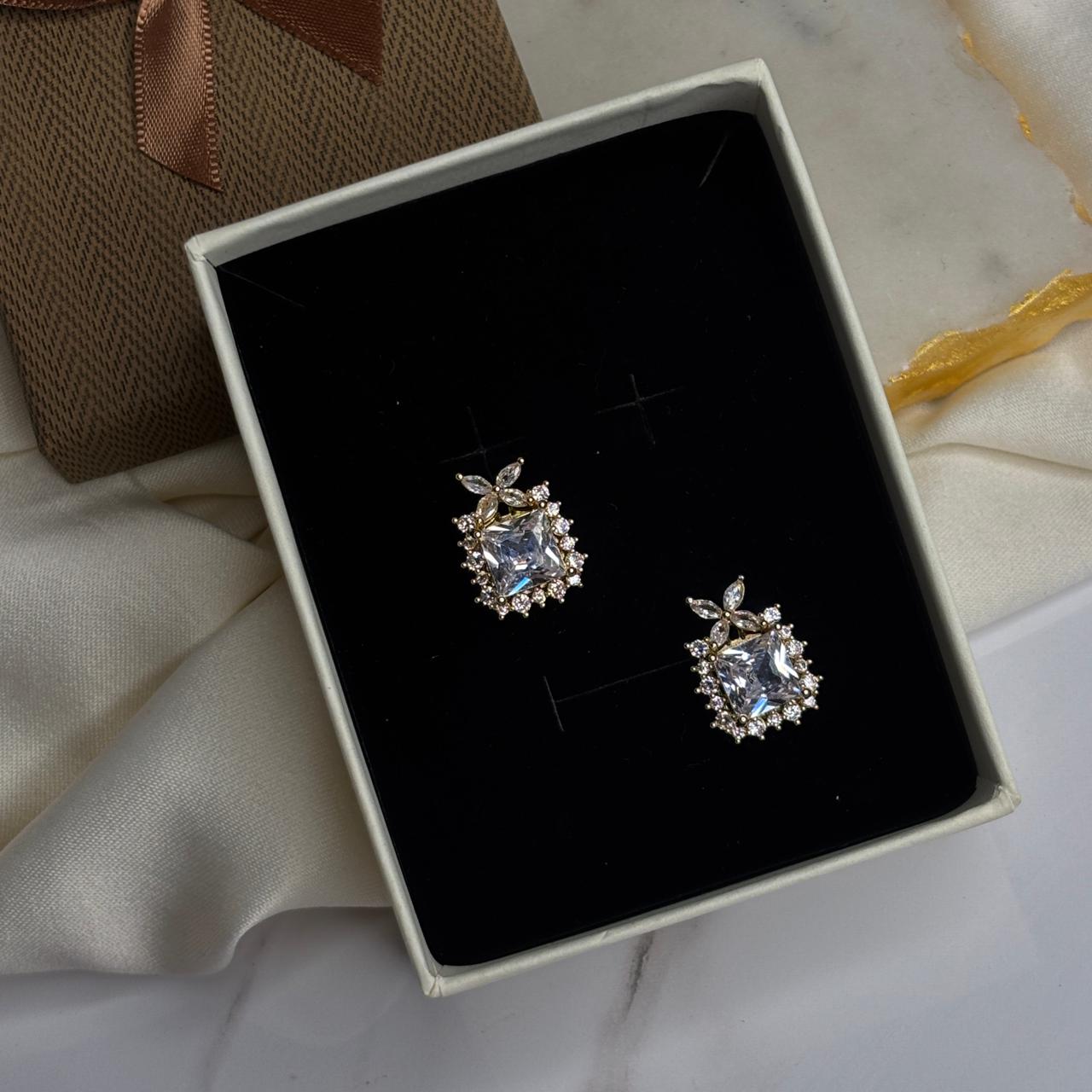 White Nova Studs
