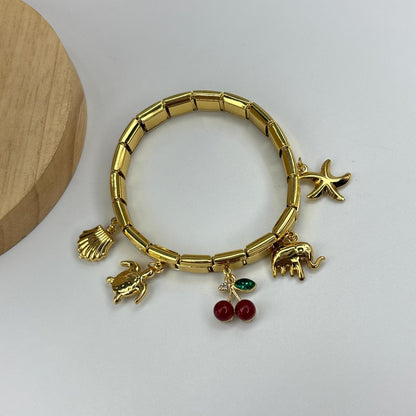Berry Italian Charm Bracelet