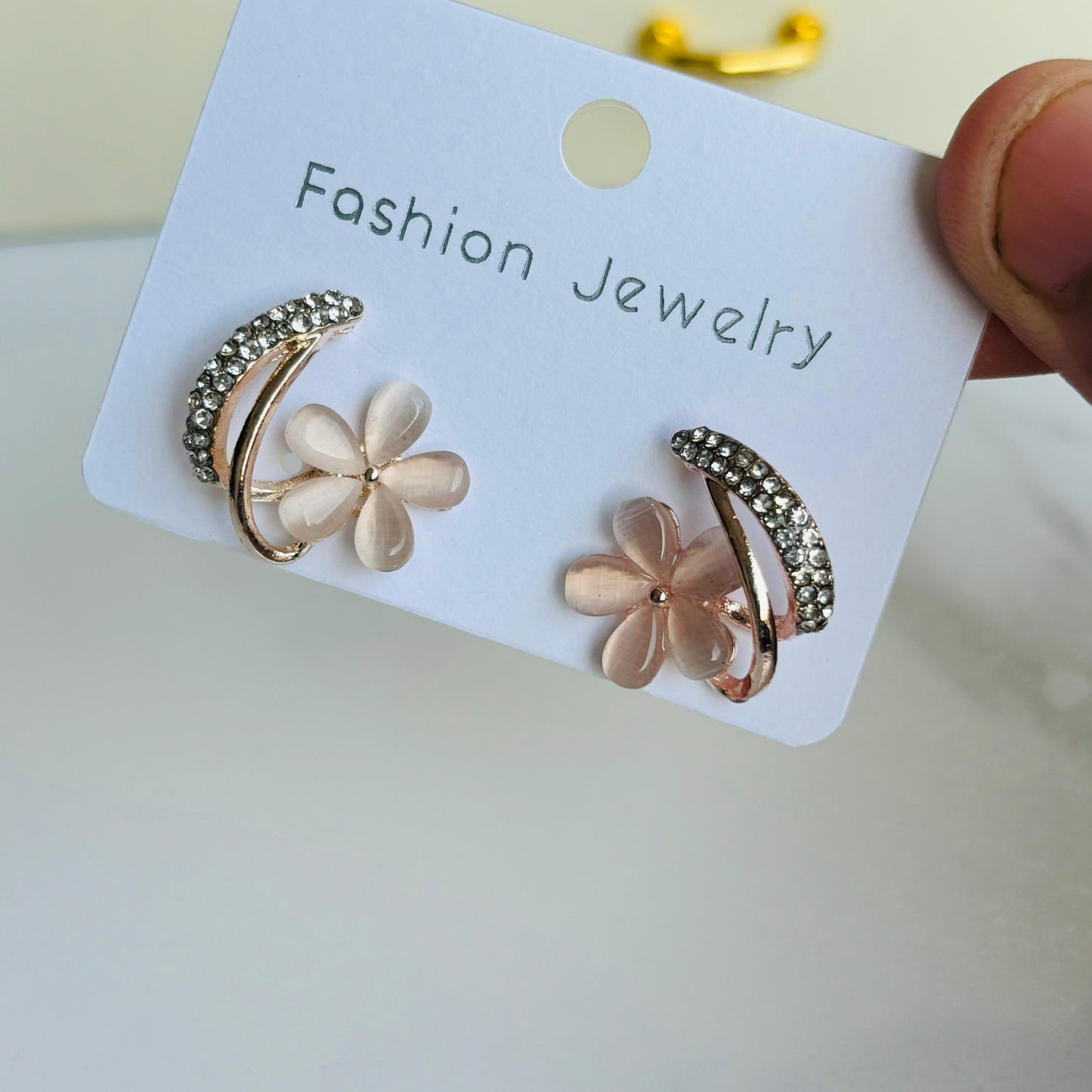 Resin Flora Piercing Earrings