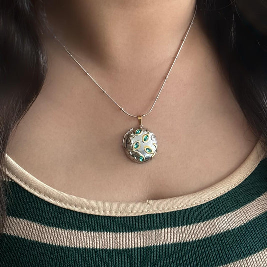 Vein Dual Tone Necklace