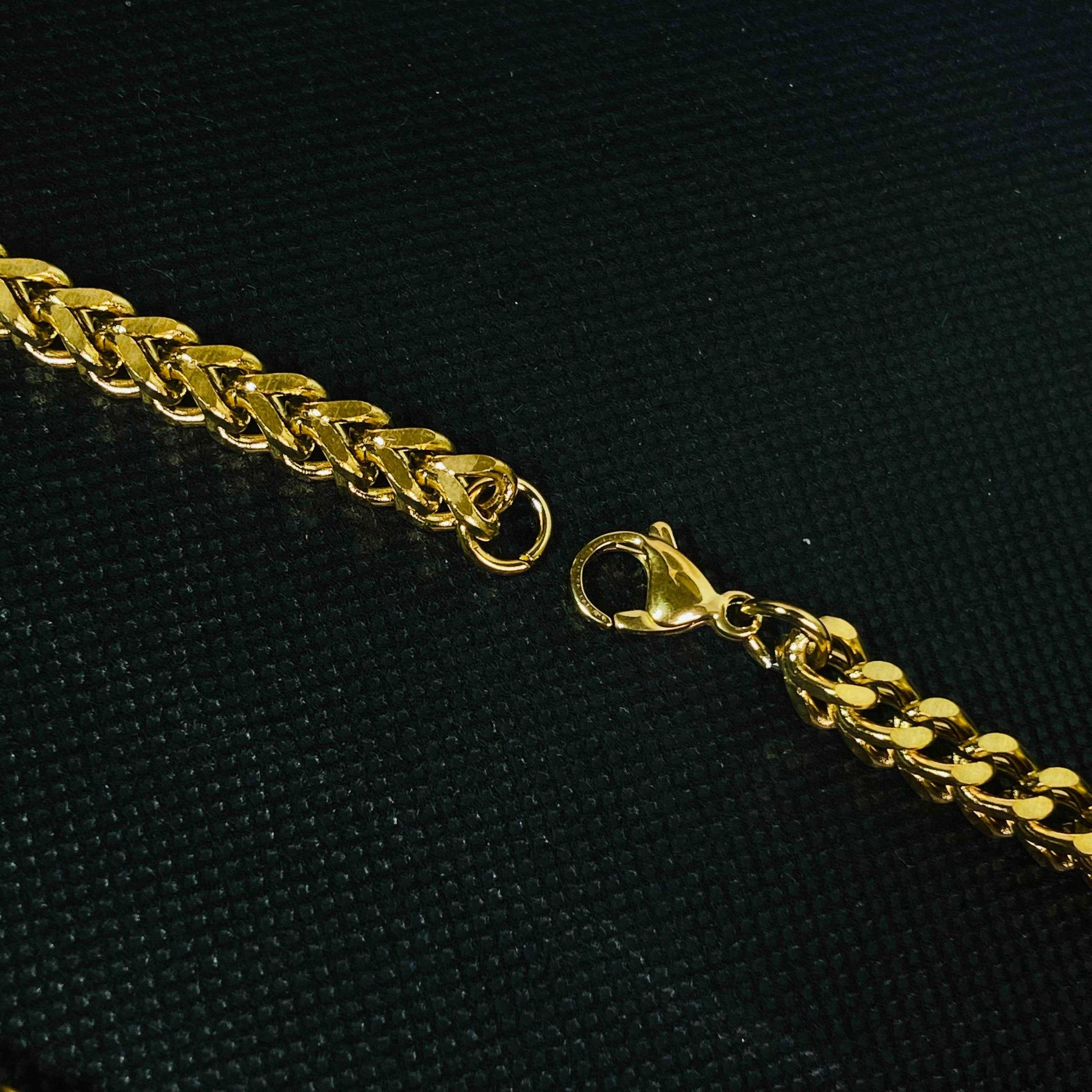 3D Boxxy 18K Gold Plated Chain