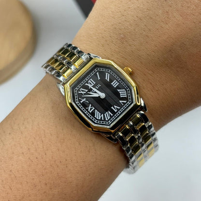 Vintage Fossil Watch (Dual Tone Black Dial)