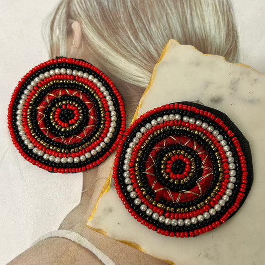 Multi Beads Chakra Earrings