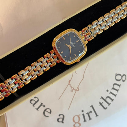 Rolex Fusion Square Watch (Grey-Dual Tone)