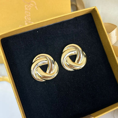 Gold Knot Earrings