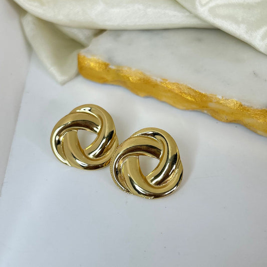 Gold Knot Earrings