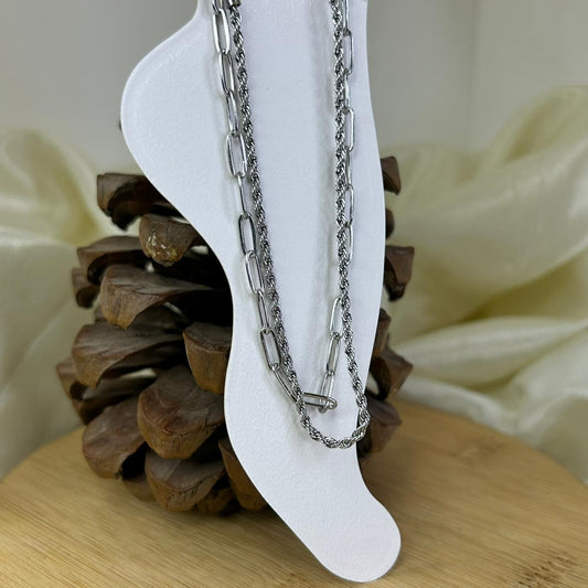 Whisper Chain Silver Anklet