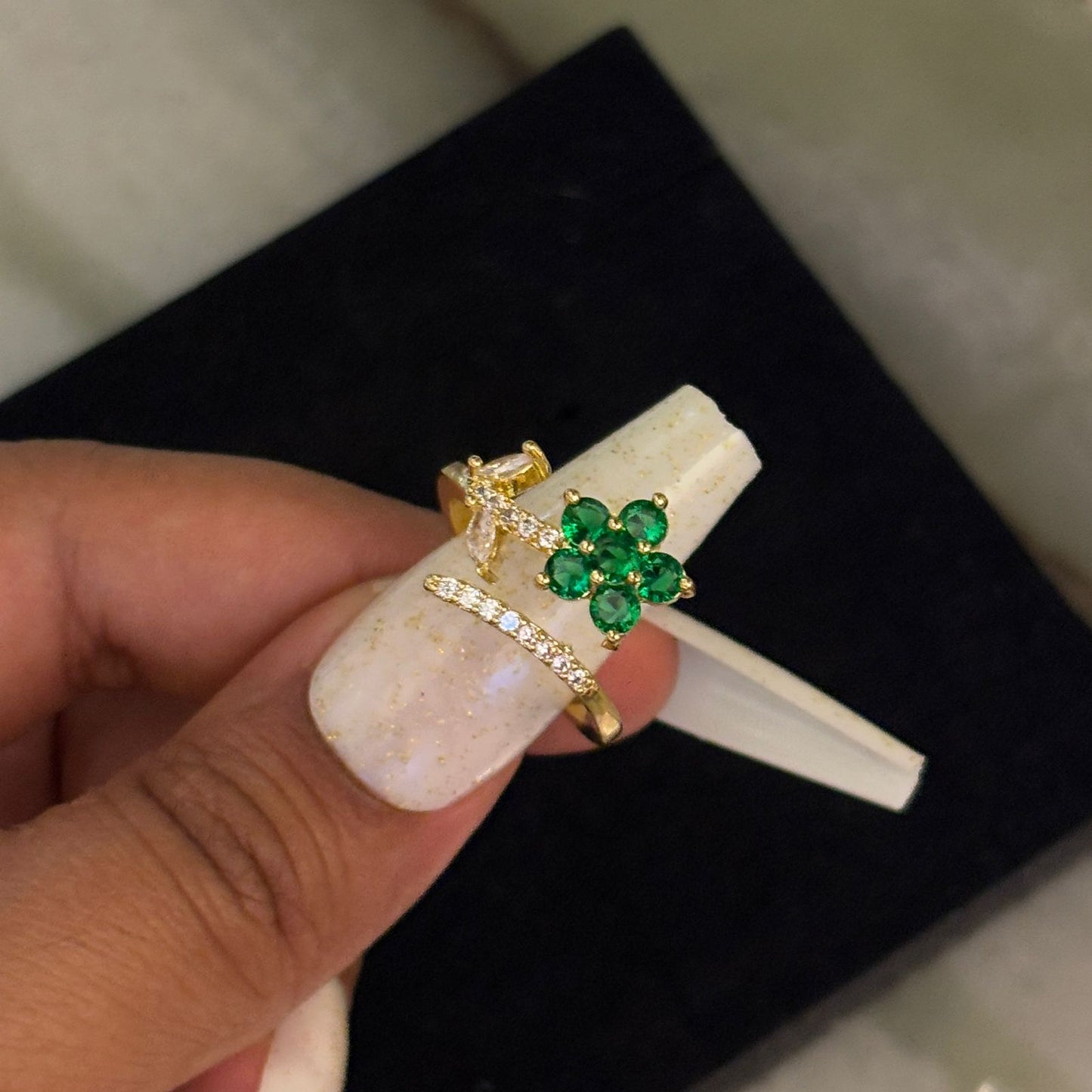 Florella Emerald Ring
