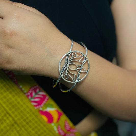 Kamal Adjustable German Silver Bracelet
