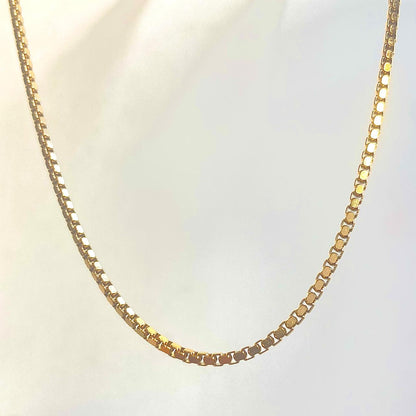 Flat Box 18K Gold Plated Chain (Thin)