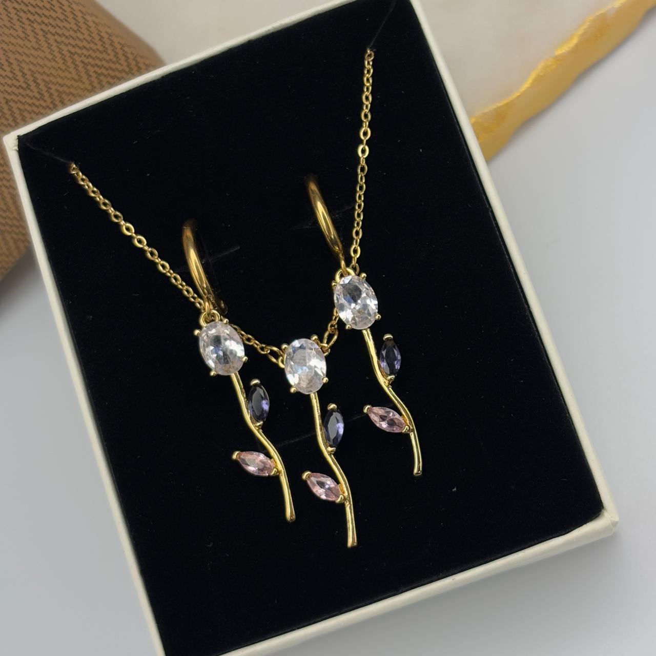 Tulip Cinderella Set (lavender-white)