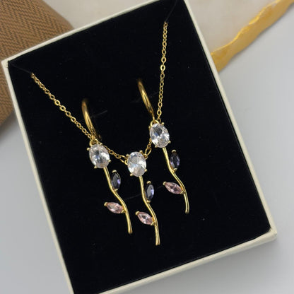 Tulip Cinderella Set (lavender-white)