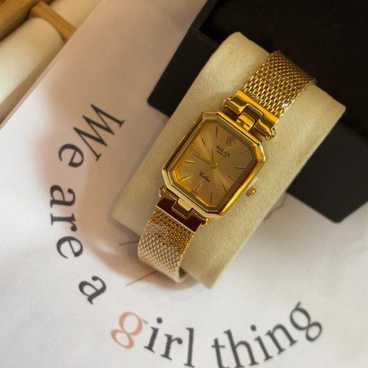 Rolex Small Dial Gold Watch