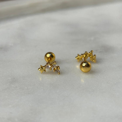 Starry Flatback Earrings