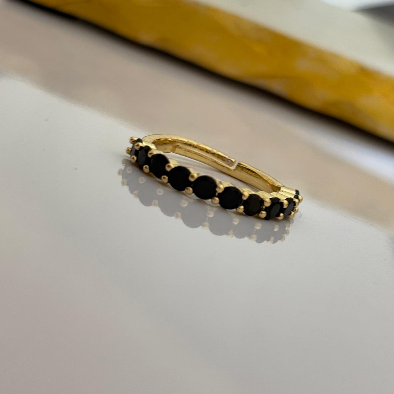 Black Rave Band Ring